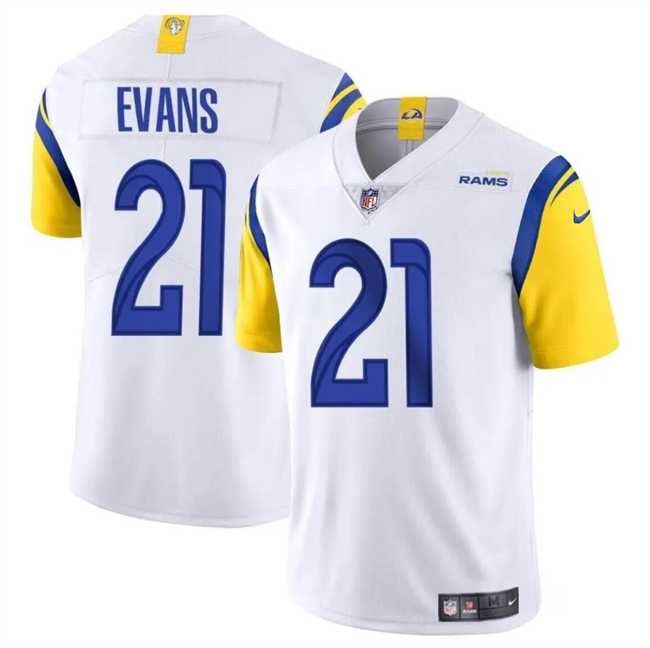 Men & Women & Youth Los Angeles Rams #21 Zach Evans White 2024 Vapor Untouchable Stitched Jersey